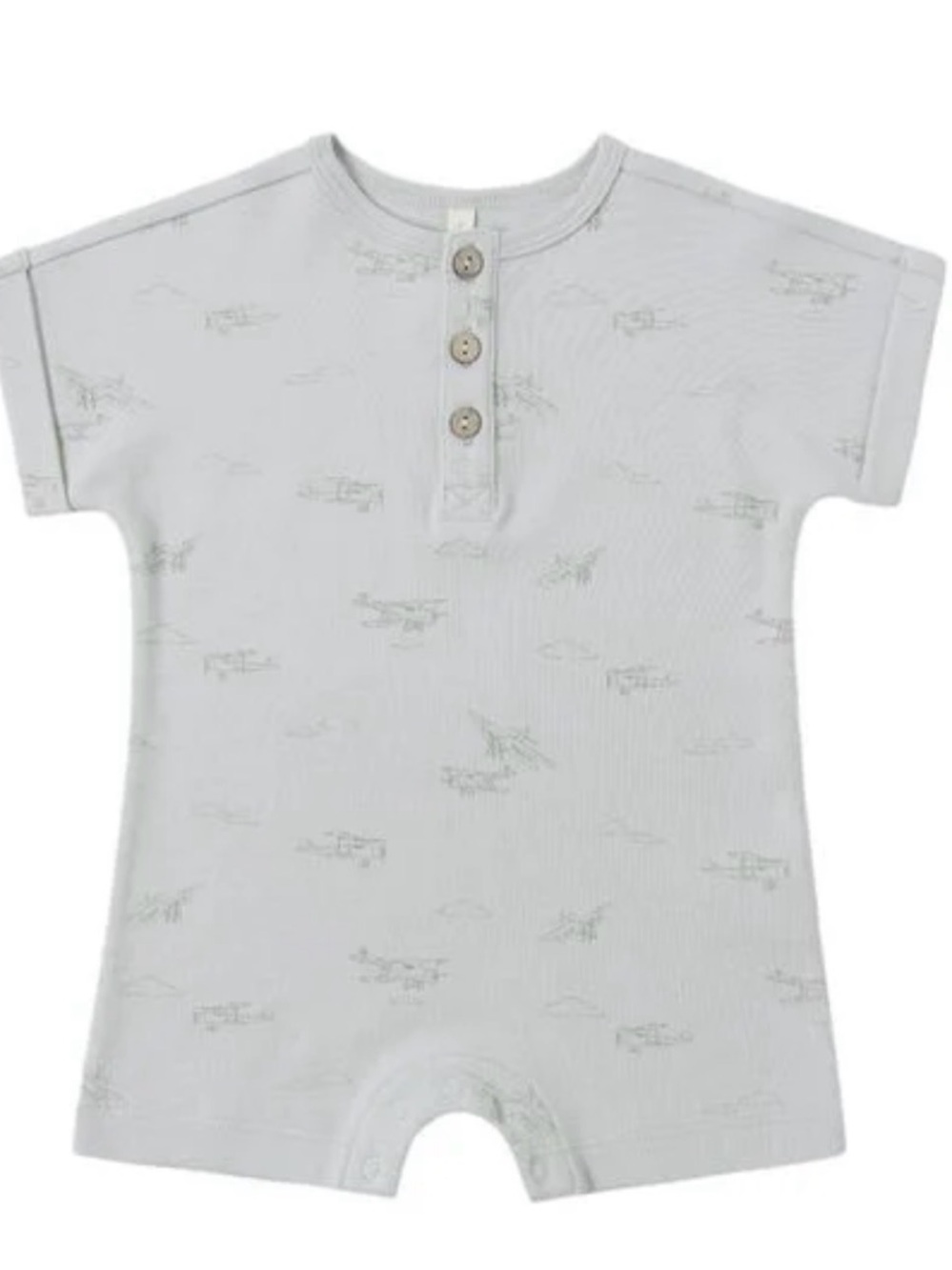 Quincy Mae Short Sleeve One-Piece Airplanes